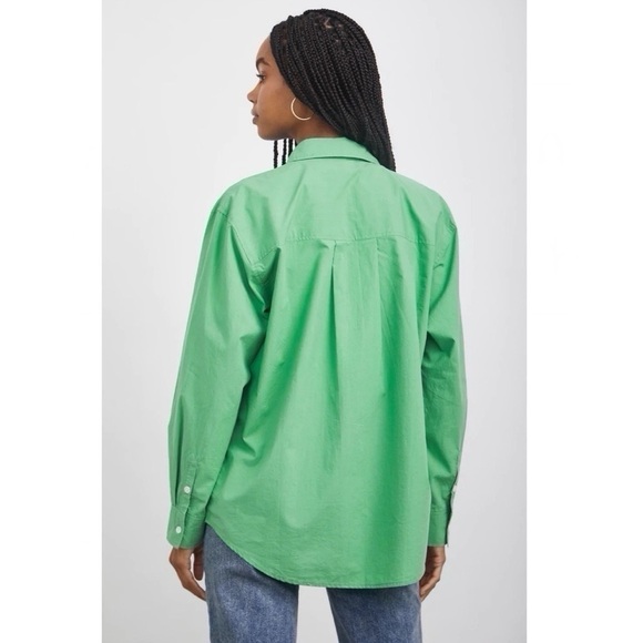 Rails Kelly Green Oversized Button Down Shirt - Picture 3 of 9